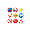 Alumetal Custom Aluminum Material Stop Traffic Signs for Road Street High Speed Way Circles